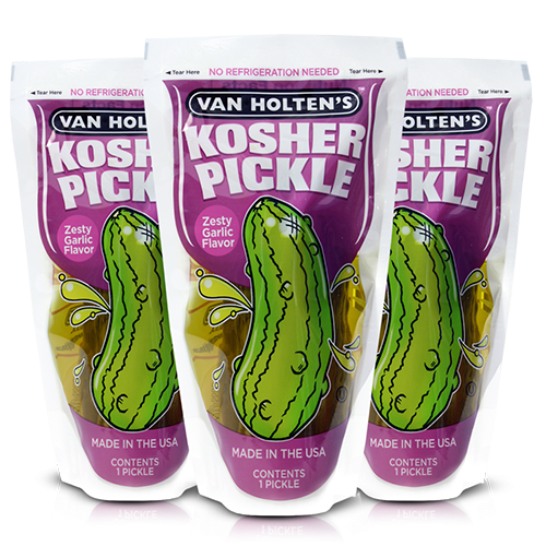 Americatessen Van Holten's Kosher Pickle. Case size 12 x 1ct